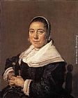 Frans Hals Wall Art - Portrait of a Seated Woman (presumedly Maria Vernatti)